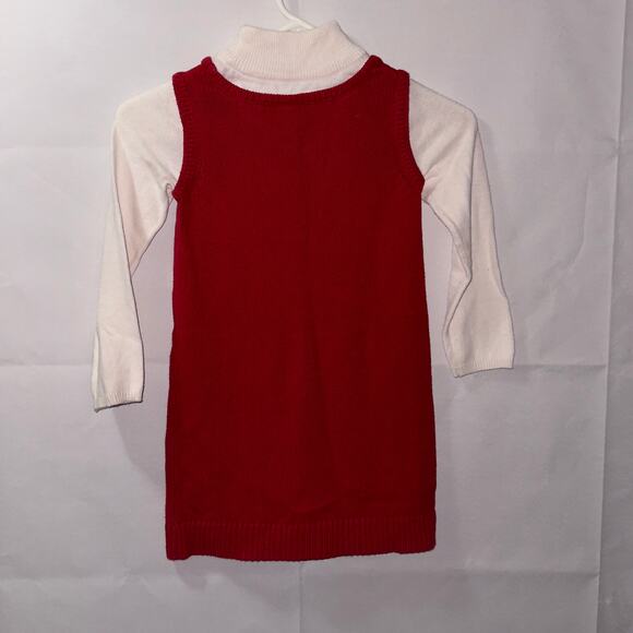 Gymboree red Fall Winter Knit Jumper Dress girls size 6 - Picture 2 of 4